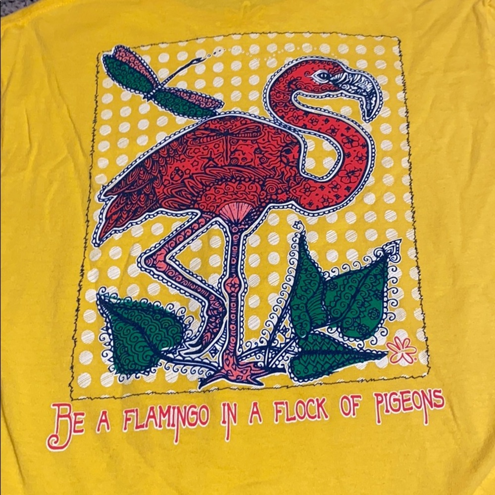 Southern Belle T-shirt (flamingo)